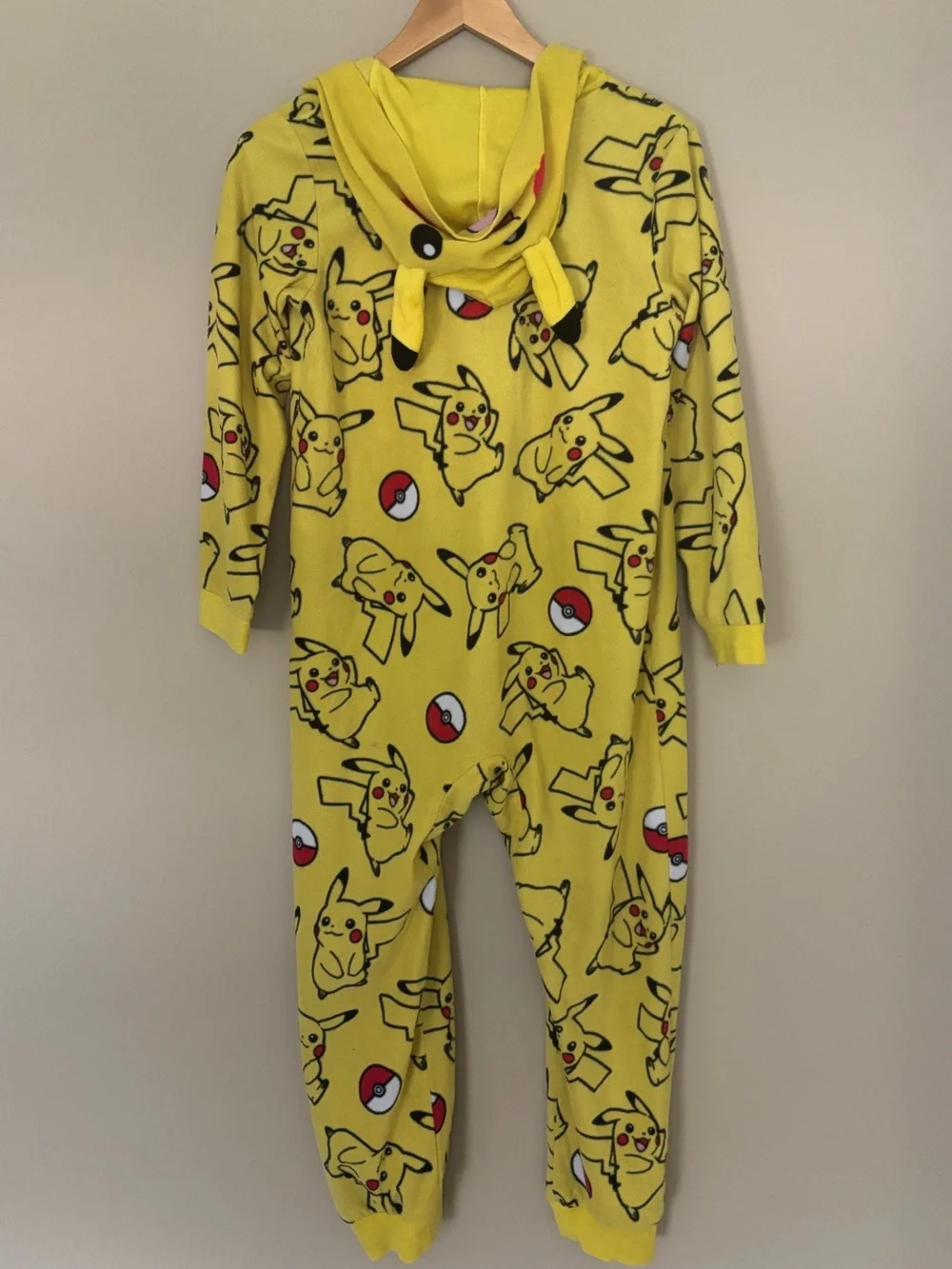 Pokemon Yellow Pikachu Hooded One-Piece
